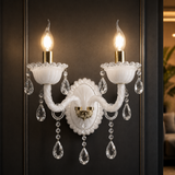 2 Italian Frosted Glass Wall Light
