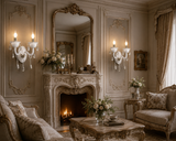 2 Italian Frosted Glass Wall Light