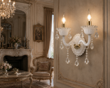 2 Italian Frosted Glass Wall Light