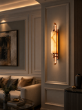 LED Faux Stone Rose Gold Frost Wall Light Living Dining Bedside Light