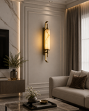 LED Faux Stone Gold Frost Wall Light Living Dining Bedside Light