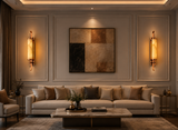 LED Faux Stone Rose Gold Frost Wall Light Living Dining Bedside Light