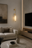 LED Faux Stone Gold Wall Light Living Dining Bedside Light