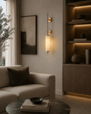 LED Faux Stone Gold Wall Light Living Dining Bedside Light