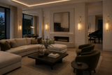 LED Faux Stone Gold Wall Light Living Dining Bedside Light