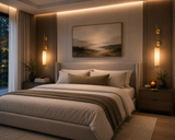 LED Faux Stone Gold Wall Light Living Dining Bedside Light