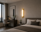 Frost Glass Wall Light Modern Copper Metal Bedroom Living Room Wall Light