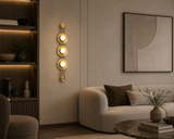 1000MM LED Modern Stone Electroplated Gold Wall Art Light