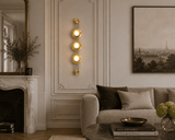 1000MM LED Modern Stone Electroplated Gold Wall Art Light