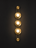 1000MM LED Modern Stone Electroplated Gold Wall Art Light