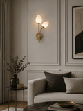 2 Head Frost Glass Wall Light