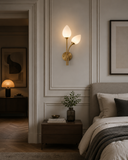 2 Head Frost Glass Wall Light