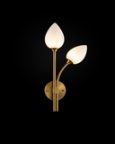2 Head Frost Glass Wall Light