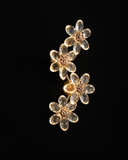 LED Modern Crystal Electroplated Gold Wall Art Light
