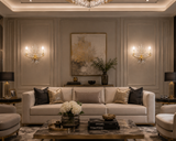 Crystal Gold Glass Wall Light Electroplated  - Warm White