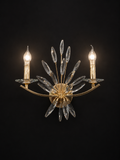 Crystal Gold Glass Wall Light Electroplated  - Warm White