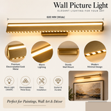 600MM Gold Modern Led Bathroom Antique Vanity Picture Mirror Light Wall Lamp