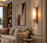 LED Rose Gold Frost Wall Light Living Dining Bedside Light
