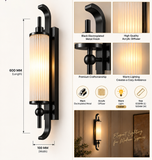 LED Black Frost Wall Light Living Dining Bedside Light
