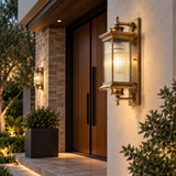 Outdoor Wall Light Fixture Antique Color Exterior Lantern Waterproof
