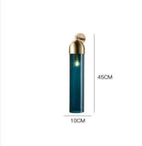 Blue Long Glass Wall Light Brass Gold Metal Bedroom Living Room Wall Light - Warm White - Ashish Electrical India