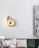 Led White Gold Modern Metal Wall Light for Drawing Room - Warm White - Ashish Electrical India