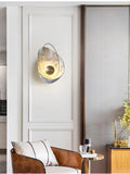 Led White Gold Modern Metal Wall Light for Drawing Room - Warm White - Ashish Electrical India