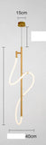 led 1 Light Modern LED Gold Acrylic Pendant Light - Warm White