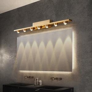 7 Led Golden Body LED Wall Light Mirror Vanity Picture Lamp - Warm White