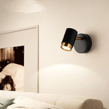 9W LED Black Brass Gold Focus Spot Ceiling Wall Light - Warm White