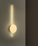 800 MM LED Gold Long Tube Wall Light - Warm White