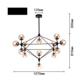 15 LIGHT GOLD Smokey GLASS CHANDELIER CEILING LIGHTS HANGING - WARM WHITE