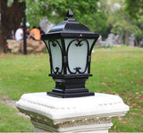 Led Pillar Light Antique Gate Lamp E27 Lantern Post E27 (Color : Black) - Ashish Electrical India