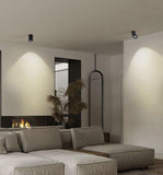 12W 360 Degree Adjustable Led Wall Light Black Body - Warm White Light - Ashish Electrical India
