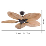 52 Inch Wind Palm Leaf ceiling fan remote Controlled - Ashish Electrical India