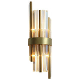 Led Glass Crystal Gold Plated Metal Wall Light - Warm White - Ashish Electrical India