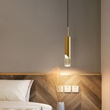 led 1 Light Modern LED Gold Clear Glass Pendant Lamp Acrylic Pendant Light - Warm White