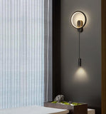 LED 18W Black Round Bedside Wall Ceiling Light with Spot - Warm White - Ashish Electrical India