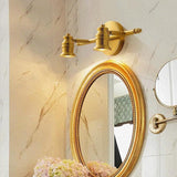 12W 2 Led Golden American Vintage Body LED Wall Light Mirror Vanity Picture Lamp - Warm White