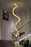 20-LIGHT LED Glass Fairy Light DOUBLE HEIGHT Duplex STAIR CHANDELIER - WARM WHITE - Ashish Electrical India