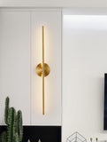 550MM LED Gold Long Tube Wall Light - Warm White - Ashish Electrical India
