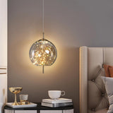 Modern LED Fairy Big Smokey Gold Pendant Lamp Ceiling Light - Warm White - Ashish Electrical India