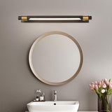 12W Modern Black Gold Body LED Wall Light for Mirror Vanity Picture - Warm White - Ashish Electrical India