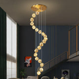 20-LIGHT LED Glass Fairy Light DOUBLE HEIGHT Duplex STAIR CHANDELIER - WARM WHITE - Ashish Electrical India