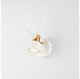 12W White Metal Stag with Switch LED Wall Light - Warm White - Ashish Electrical India