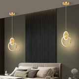 led Light Modern Golden Round Pendant Lighting Ceiling Lights - Warm White