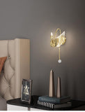 Led Acrylic Swan Shape Golden Metal Wall Light - Warm White