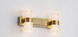 2 Acrylic Led Golden Body LED Wall Light Mirror Vanity Picture Lamp - Warm White - Ashish Electrical India