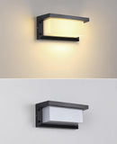 LED Outdoor Lamp Modern Wall Sconce Light Rectangular 3000k Waterproof Acrylic Wall Light (Warm White)