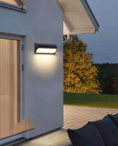 LED Outdoor Lamp Modern Wall Sconce Light Rectangular Waterproof Acrylic Wall Light (Warm White) - Ashish Electrical India